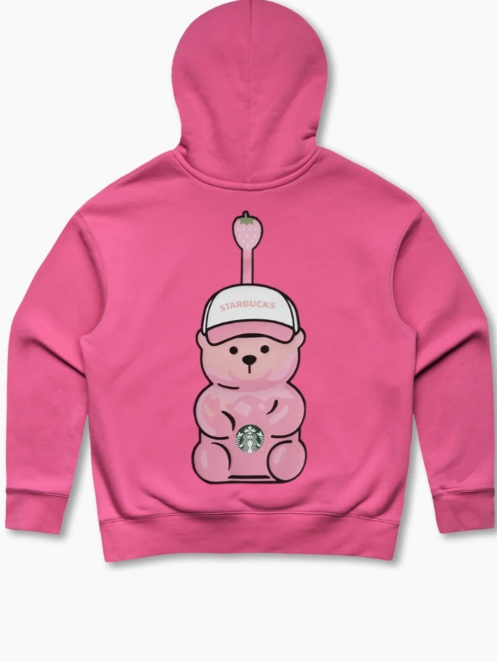 Starbucks - Bearista Women’s Bear Hoodie Pink Online Exclusive 2XL